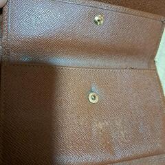 ルイ・ヴィトン ブラウンレザー三つ折り財布の画像