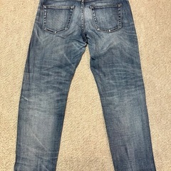 ユニクロ ダメージ加工 スリムフィット デニムパンツ 26の画像