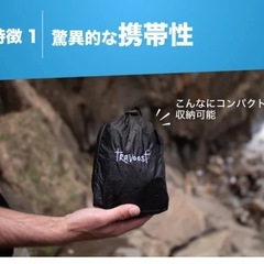 アウトドアに強い超軽量マルチユースバックパックの画像