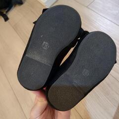 アプレレクール バレエシューズ 黒 13.0の画像