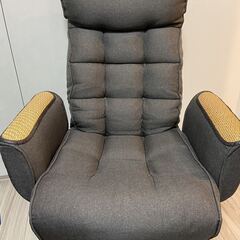 【美品】回転ファブリックチェア