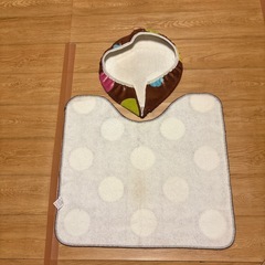 トイレマット、フタカバーセットの画像
