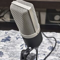 USB コンデンサーマイク スタンド付き 高さ調節可能 ライブ配信 ゲーム実況の画像