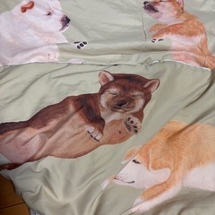 犬　枕カバー　掛け布団カバー　シングル