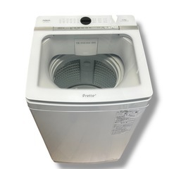 AQUA アクア 全自動洗濯機 Prette（プレッテ） 8.0kg ホワイト