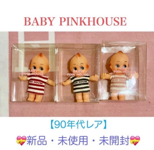 ピンクハウス ベビーピンクハウス ぬいぐるみコサージュ4個set ベビーピンクハウス キューピー コサージュ 3体 90年代レア