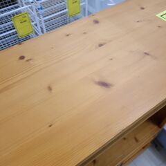 J9626　カントリー風キャビネット　天然木　クリーニング済み【リユースのサカイ柏店】の画像
