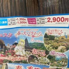お話中）レオマワールド　割引券の画像