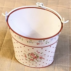 【お値下げしました！】アンティークな缶バケツ★美品の画像