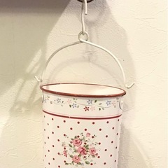 アンティークな缶バケツ★美品