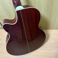 KIMEX CS-200Eエレクトリックアコースティックギター レッド系の画像