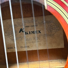 KIMEX CS-200Eエレクトリックアコースティックギター レッド系の画像