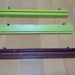 3本セット　飾り棚 ウォールシェルフ 木製 壁掛けの画像
