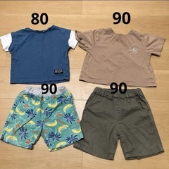男の子　夏服　まとめ売り　80〜90 Tシャツ　ズボン　セット　...