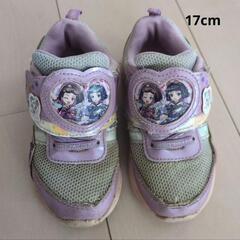 6月にて処分予定　キッズシューズ　靴　17cm キラキラ光るの画像