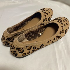 バレーシューズ ヒョウ柄 25.0cm ニット レディースの画像