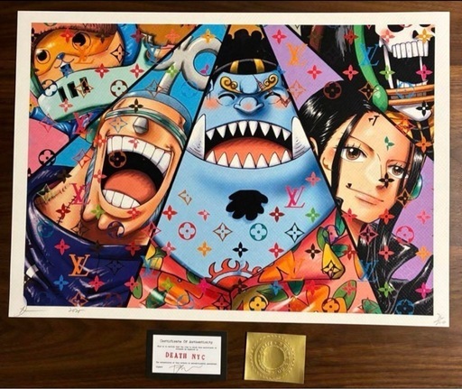 【★超目玉】 DEATH NYC 4枚 ワンピース ポスター アート 世界限定100枚 版画