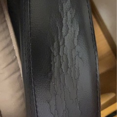求）肘掛けの修理／素材:PVCレザー黒色