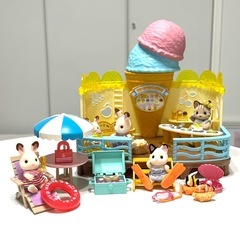 シルバニアファミリー 海辺のアイスクリームパーラーセット