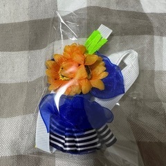 【お値下げ致しましたm(_ _)m】きゃんナナ レースネックチョーカー ひまわり 小型犬用 アクセサリー リボン 小型犬用 アクセサリー 犬 猫 チョーカー ひまわりチョーカの画像