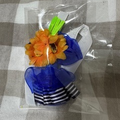 【お値下げ致しましたm(_ _)m】きゃんナナ レースネックチョーカー ひまわり 小型犬用 アクセサリー リボン 小型犬用 アクセサリー 犬 猫 チョーカー ひまわりチョーカの画像