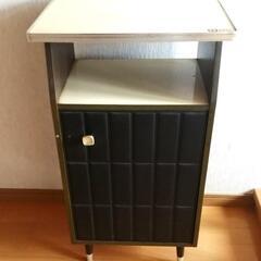 昭和レトロ　電話台※収納あり　ヒラノ家具