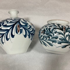 飾り壺 花瓶 2種の画像