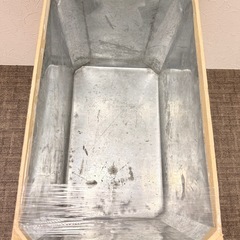 受け渡し決定しました！昭和レトロ 茶箱 ブリキ内張り 木製収納箱 アンティーク雑貨 古道具 インテリアに最適の画像