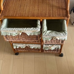 藤家具　ラタンチェストの画像