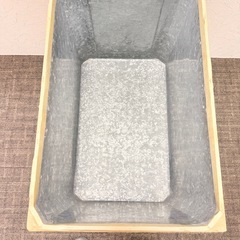 受渡決定しました！昭和レトロ 茶箱 繁田園 木製×ブリキ製収納箱 アンティーク雑貨 インテリア 古道具の画像