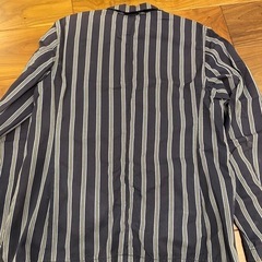 Engineered Garments ネイビー ストライプ カバーオール/テーラードジャケットの画像