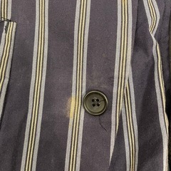 Engineered Garments ネイビー ストライプ カバーオール/テーラードジャケットの画像