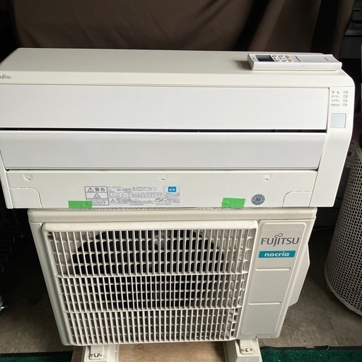 取付込、保証付、FUJITSU2018年2.2KW6畳用
