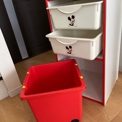 ミッキー　シェルフ　おもちゃ収納の画像