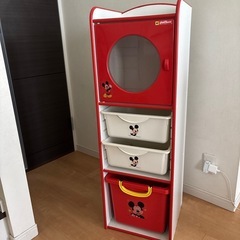 ミッキー　シェルフ　おもちゃ収納