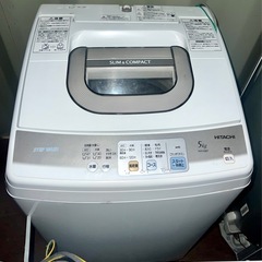 (運搬費込)(5キロ)HITACHI洗濯機