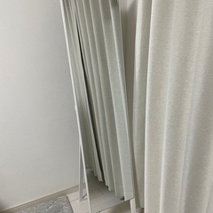 スタンドミラー　姿見　鏡　ホワイト