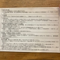 株主優待　JR 一日乗車券の画像