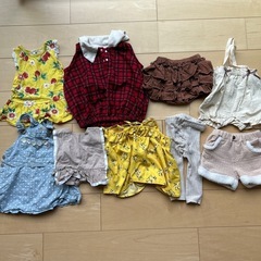 女の子用ベビー服・子供服まとめ売り9点セット