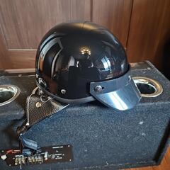 (商談中新規受け付け終了)バイクポリスヘルメット(未使用品)