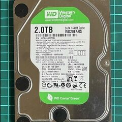 WD 内蔵ハードディスク 2TB SATA3.0 WD20EARS