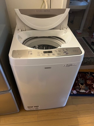1/18までの出品】SHARP 全自動電気洗濯機 2017年製