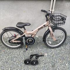 ＪＥＥＰ18インチ キッズ自転車　補助輪付き