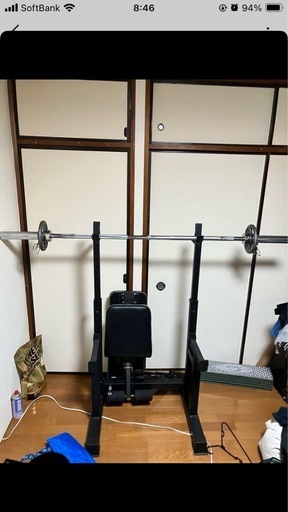 パワーラック ベンチプレス バーベルと椅子付き 