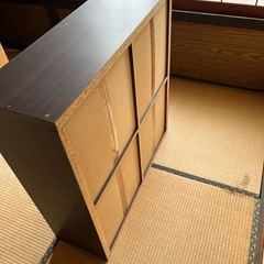 本棚　ブラウンの画像