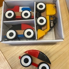 IKEA LILLABO おもちゃ のりもの, ミックスカラー3ピース➕おまけの画像