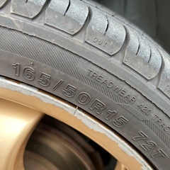 ホイール タイヤセット work ワーク Nezart  15インチの画像