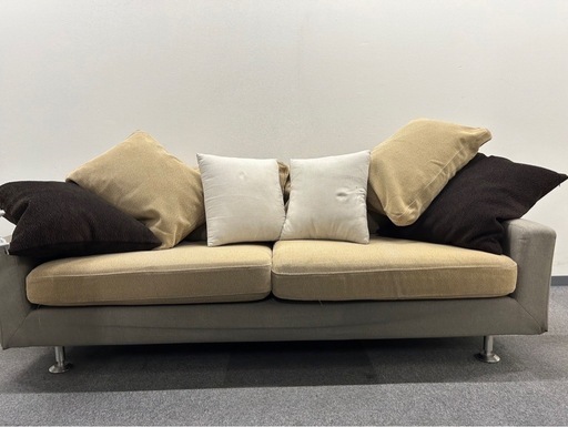 マルニ木工　ファブリックソファ  幅182 替えカバー付き