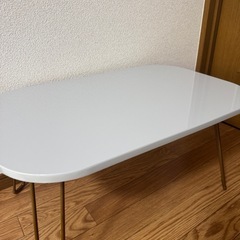おしゃれな折りたたみテーブル（丸角パステルカラー）一人暮らしに！