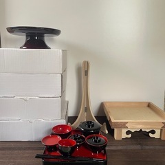無料 仏具7点セット　お食い初めセット　